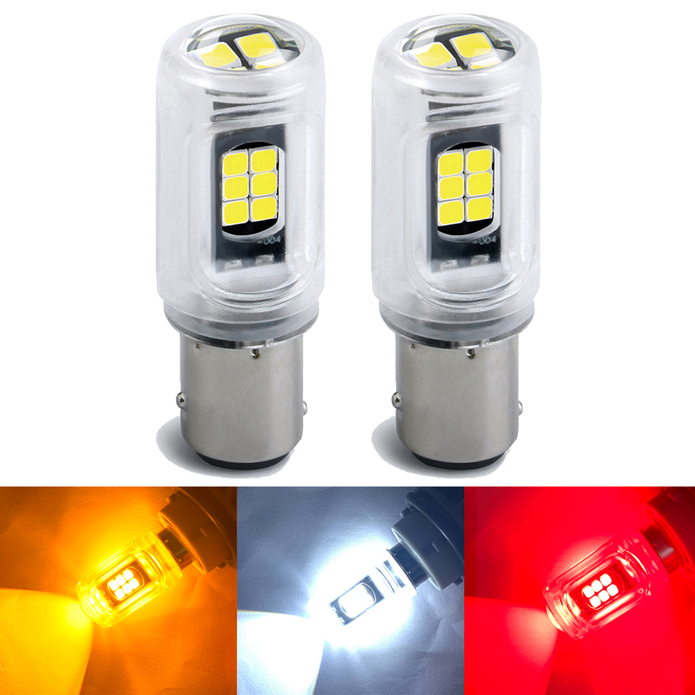 2pcs ڵ LED BAU15S PY21W BAY15D 1157 P21/5W ֵ P21W BA15S 1156 R5W R10W  ȣ 극ũ   ڵ   ڵ  DRL